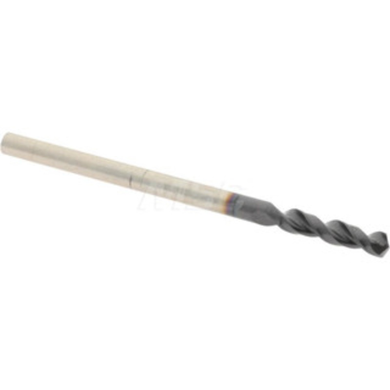 Accupro #39 130 Parabolic Flute Cobalt Screw Machine Drill Bit TiAlN Finish, Right Hand Cut, 0.551 Flute Length, 1.693 OAL, Split Point, Straight Shank 1630253A-AC – 01348366