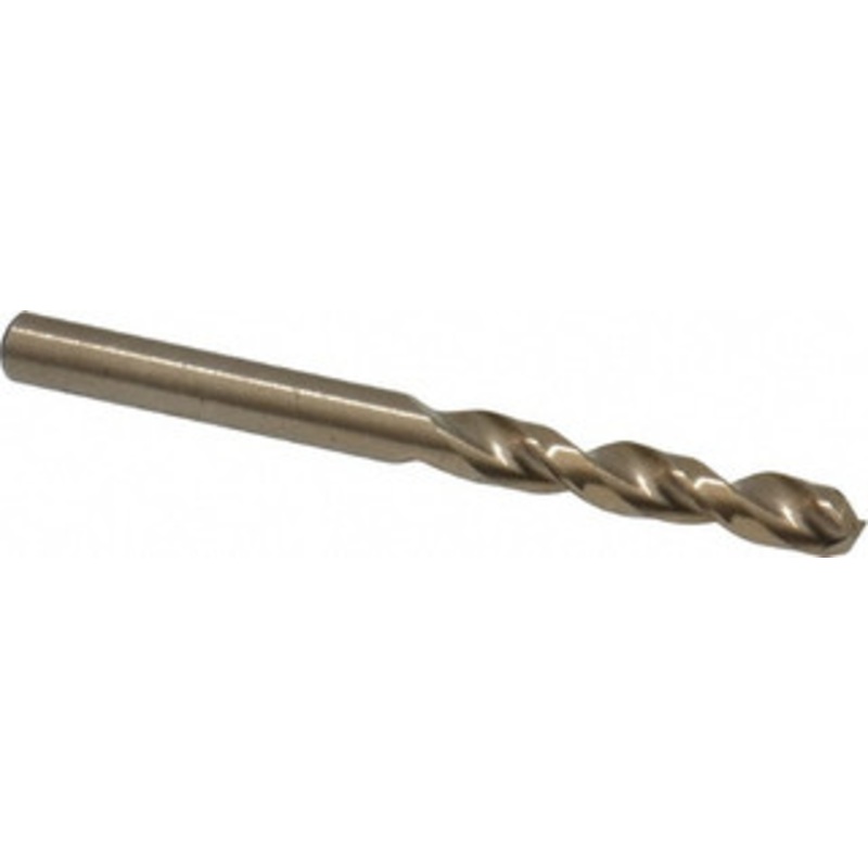 Cleveland Twist Drill #15 135 Parabolic Flute Cobalt Screw Machine Drill Bit Oxide/Gold Finish, Right Hand Cut, 1-1/8 Flute Length, 2-3/16 OAL, Split Point, Straight Shank C14255 – 75786848