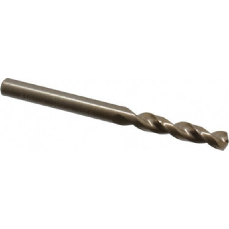 Cleveland Twist Drill #18 135 Parabolic Flute Cobalt Screw Machine Drill Bit Oxide/Gold Finish, Right Hand Cut, 1-1/16 Flute Length, 2-1/8 OAL, Split Point, Straight Shank C14258 – 75786871