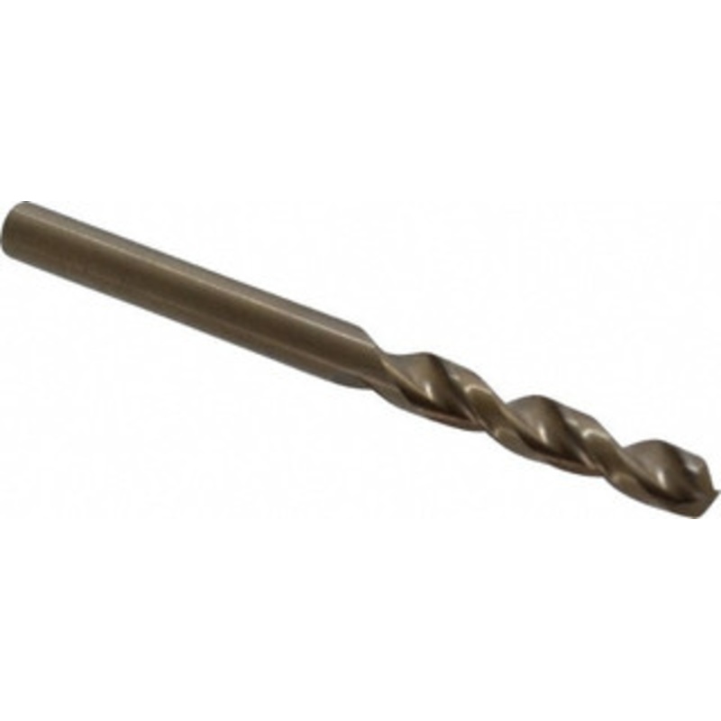 Cleveland Twist Drill #19 135 Parabolic Flute Cobalt Screw Machine Drill Bit Oxide/Gold Finish, Right Hand Cut, 1-1/16 Flute Length, 2-1/8 OAL, Split Point, Straight Shank C14259 – 75786889