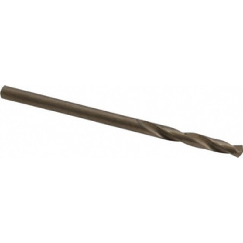 Cleveland Twist Drill #42 135 Spiral Flute Cobalt Screw Machine Drill Bit Oxide/Gold Finish, Right Hand Cut, 3/4 Flute Length, 1-3/4 OAL, Split Point, Straight Shank C14549 – 63793426