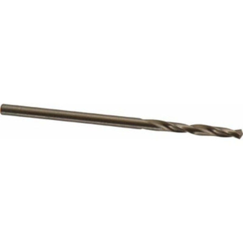 Cleveland Twist Drill #43 135 Spiral Flute Cobalt Screw Machine Drill Bit Oxide/Gold Finish, Right Hand Cut, 3/4 Flute Length, 1-3/4 OAL, Split Point, Straight Shank C14546 – 63793434