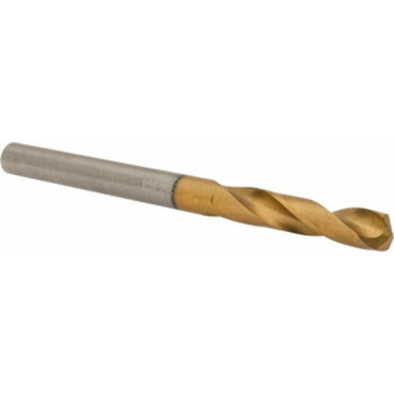 Guhring #11 130 Parabolic Flute Cobalt Screw Machine Drill Bit TiN Finish, Right Hand Cut, 26mm Flute Length, 62mm OAL, Standard Point, Straight Shank 9006590048500 – 67811398