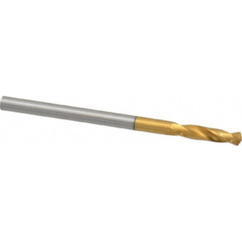 Guhring #39 130 Parabolic Flute Cobalt Screw Machine Drill Bit TiN Finish, Right Hand Cut, 14mm Flute Length, 43mm OAL, Standard Point, Straight Shank 9006590025300 – 97423313