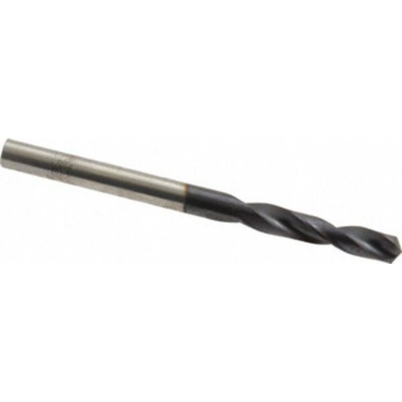 Hertel #24 135 Spiral Flute Cobalt Screw Machine Drill Bit TiAlN Finish, Right Hand Cut, 1 Flute Length, 2-1/16 OAL, Split Point, Straight Shank 74132218 – 74132218