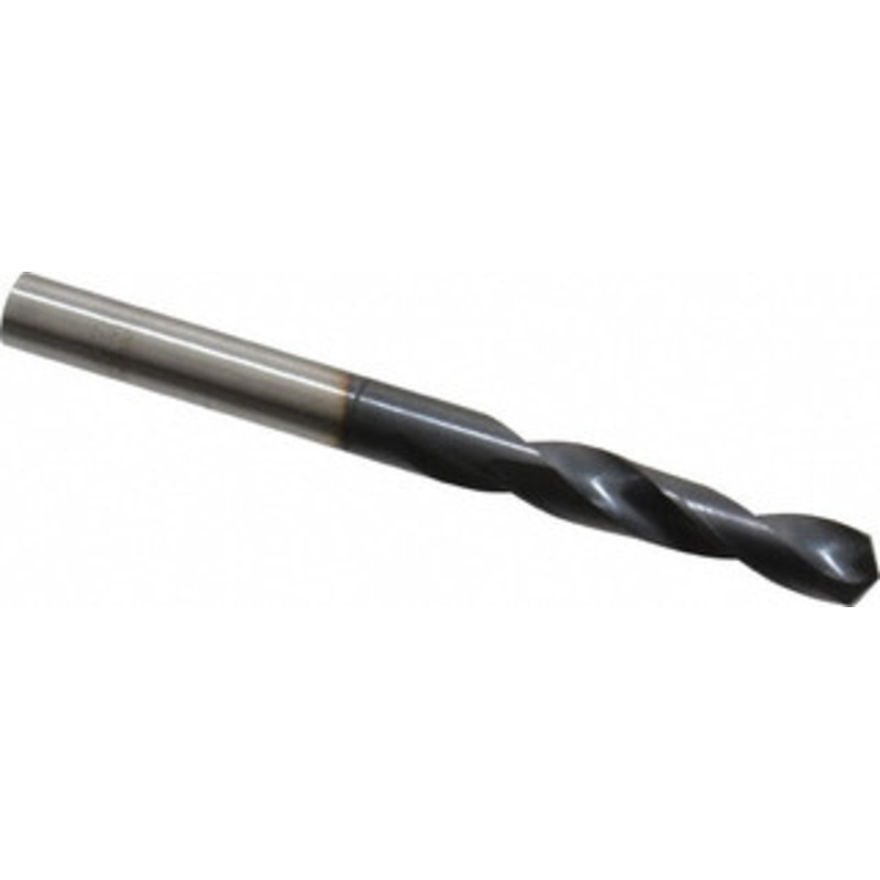 Hertel #6 135 Spiral Flute Cobalt Screw Machine Drill Bit TiAlN Finish, Right Hand Cut, 1-1/4 Flute Length, 2-3/8 OAL, Split Point, Straight Shank 74132044 – 74132044