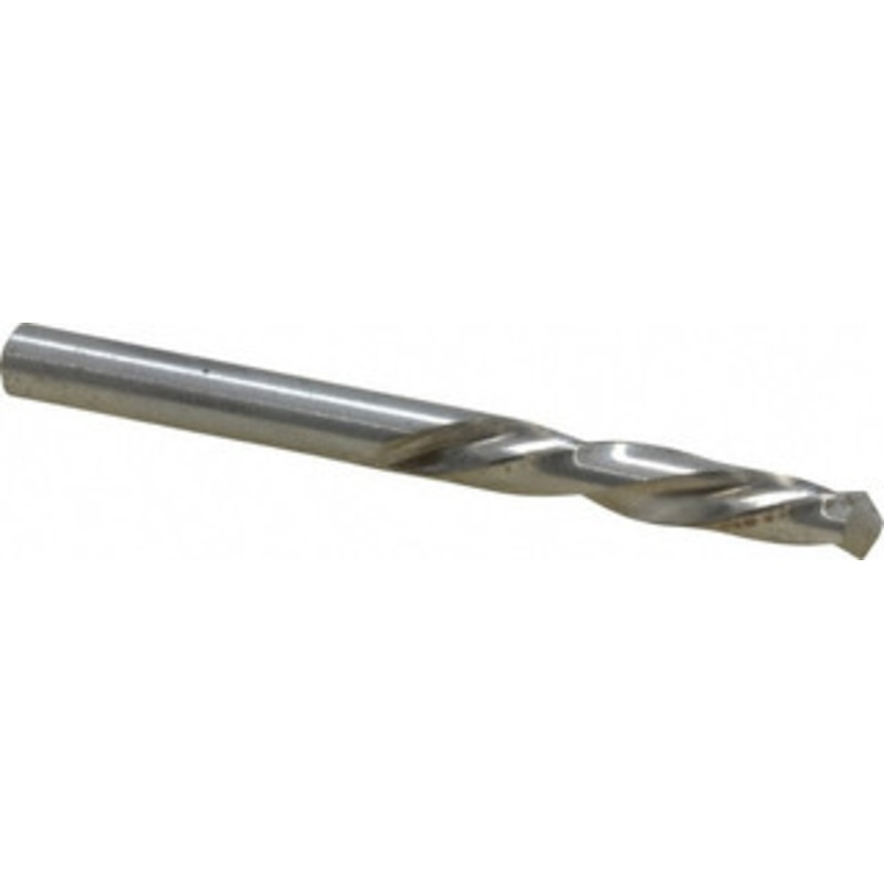Chicago-Latrobe #5 118 Spiral Flute High Speed Steel Screw Machine Drill Bit Bright Finish, Left Hand Cut, 1-1/4 Flute Length, 2-3/8 OAL, Standard Point, Straight Shank 49075 – 81351058