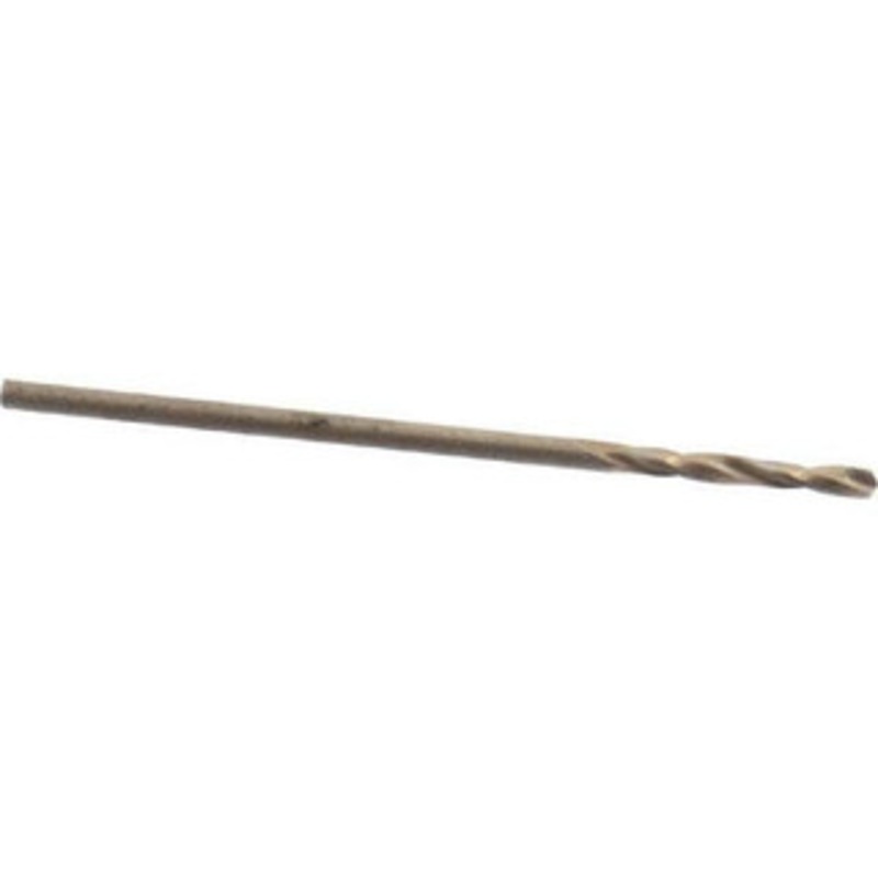 Chicago-Latrobe #53 135 Spiral Flute Cobalt Screw Machine Drill Bit Oxide/Gold Finish, Right Hand Cut, 5/8 Flute Length, 1-5/8 OAL, Split Point, Straight Shank 50908 – 81372534