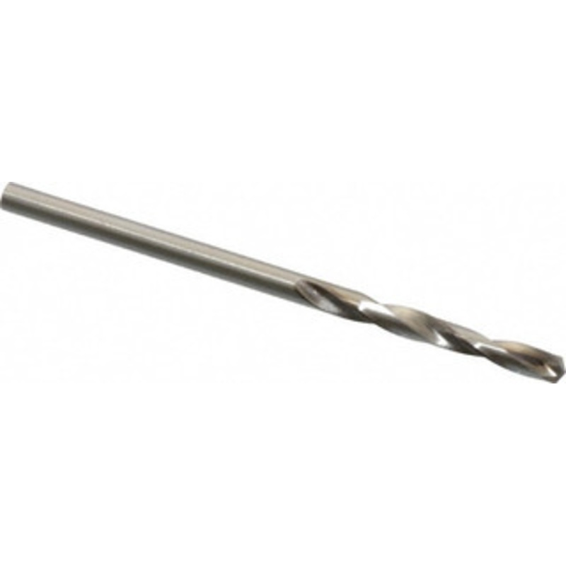 Cleveland Twist Drill #43 135 Spiral Flute High Speed Steel Screw Machine Drill Bit Bright Finish, Right Hand Cut, 3/4 Flute Length, 1-3/4 OAL, Split Point, Straight Shank C70347 – 74332750