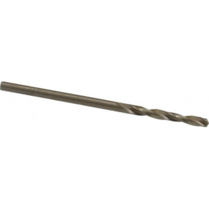 Cleveland Twist Drill #47 135 Spiral Flute Cobalt Screw Machine Drill Bit Oxide/Gold Finish, Right Hand Cut, 3/4 Flute Length, 1-3/4 OAL, Split Point, Straight Shank C14536 – 63793475