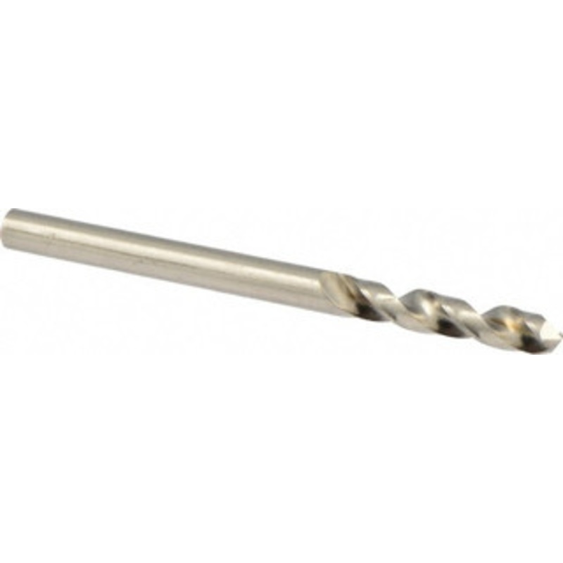 Guhring #25 118 Spiral Flute Cobalt Screw Machine Drill Bit Bright Finish, Right Hand Cut, 22mm Flute Length, 55mm OAL, Four Facet, Split Point, Straight Shank 9055240038000 – 40112641