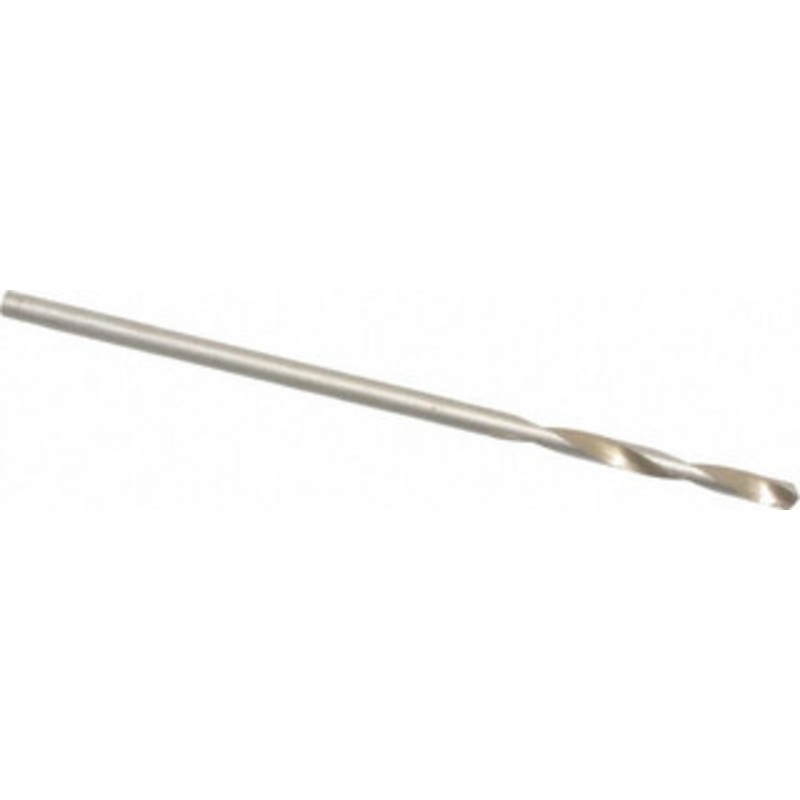 Hertel #56 135 Spiral Flute Cobalt Screw Machine Drill Bit Bright Finish, Right Hand Cut, 1/2 Flute Length, 1-3/8 OAL, Split Point, Straight Shank 74131087 – 74131087