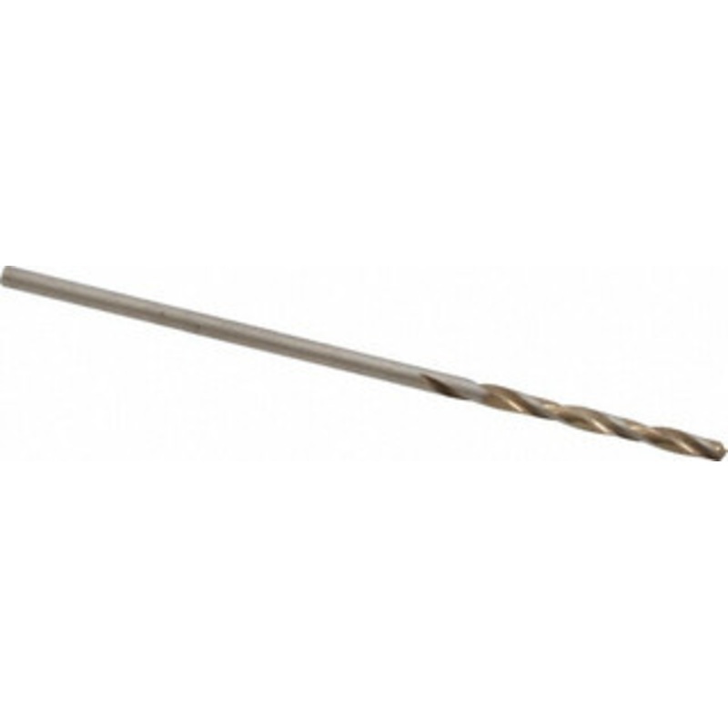Hertel #59 135 Spiral Flute Cobalt Screw Machine Drill Bit Bright Finish, Right Hand Cut, 1/2 Flute Length, 1-3/8 OAL, Split Point, Straight Shank 74131111 – 74131111