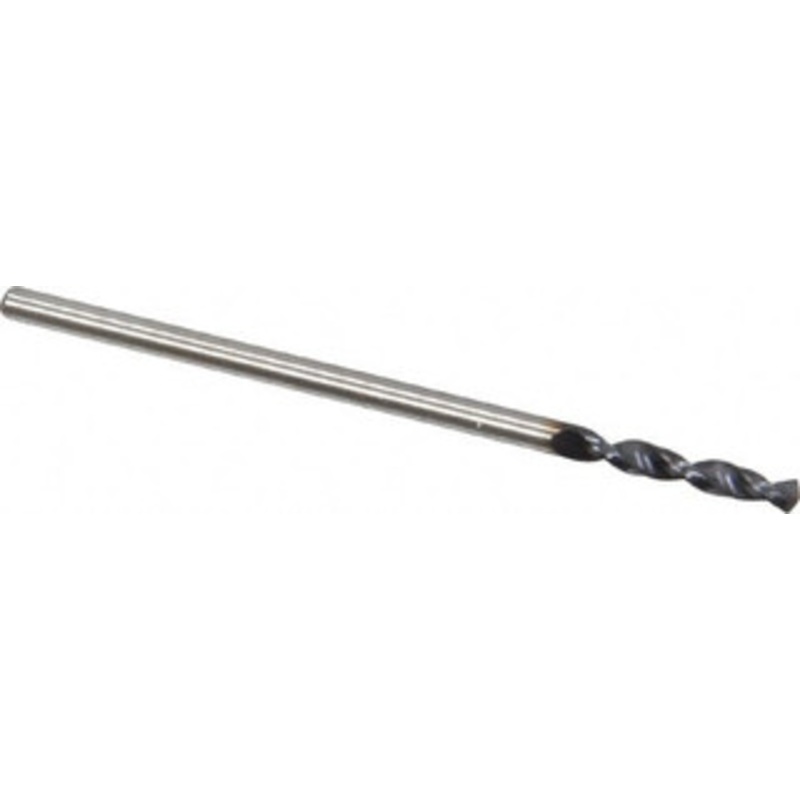 Accupro #53 130 Parabolic Flute Cobalt Screw Machine Drill Bit TiAlN Finish, Right Hand Cut, 0.394 Flute Length, 1.339 OAL, Split Point, Straight Shank 1630152A-AC – 01347996