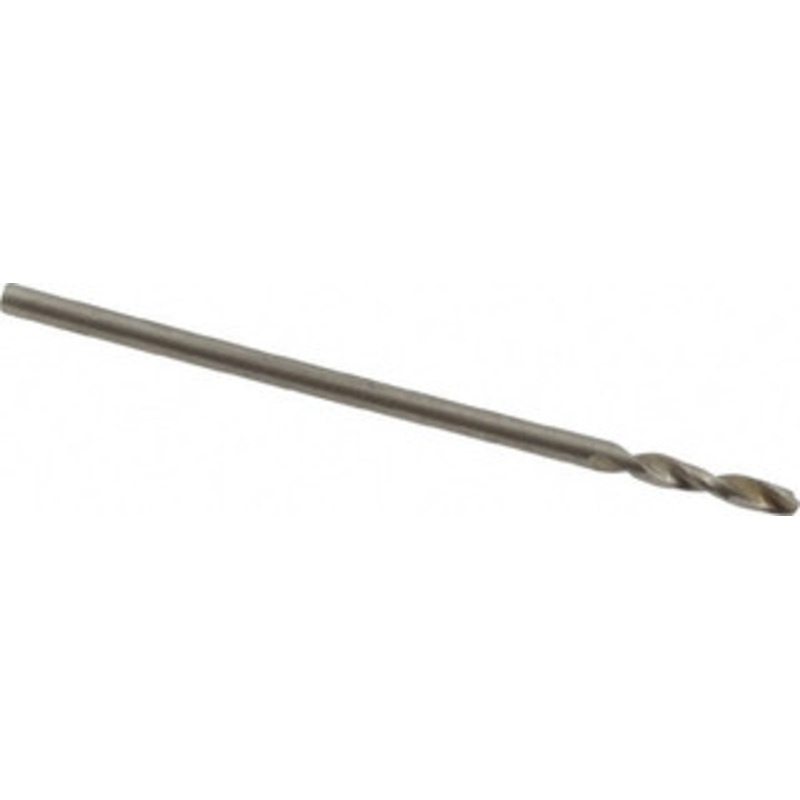 Accupro #59 130 Parabolic Flute Cobalt Screw Machine Drill Bit Bright Finish, Right Hand Cut, 0.236 Flute Length, 1.024 OAL, Standard Point, Straight Shank 1630104-AC – 01330927