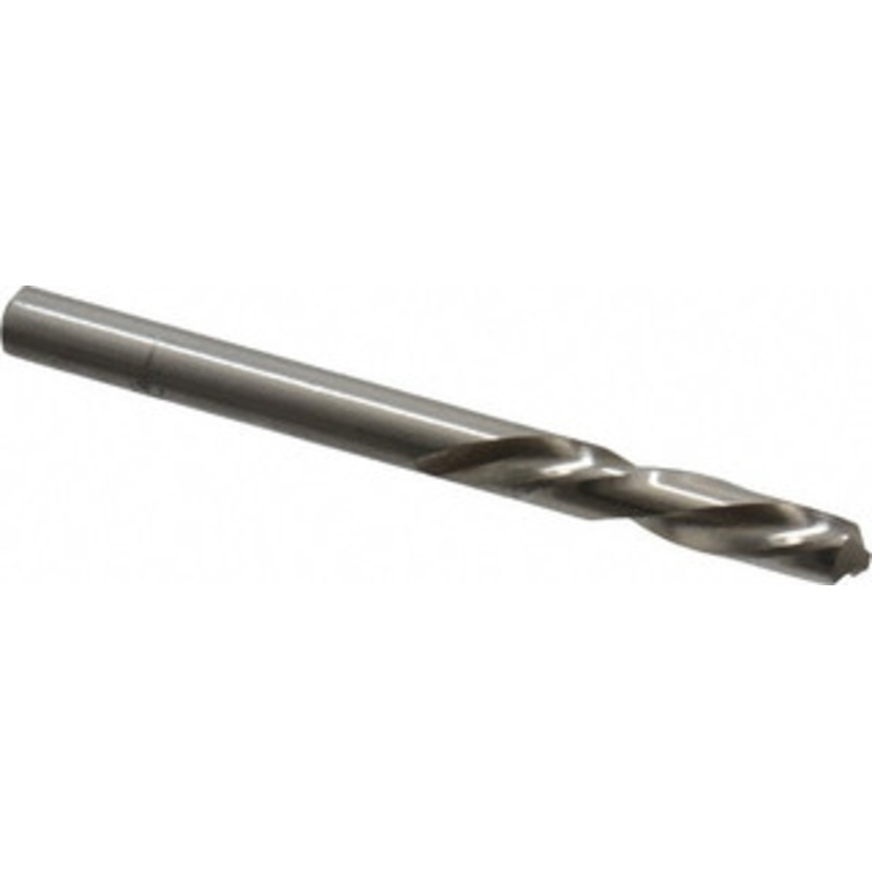 Chicago-Latrobe #10 118 Spiral Flute High Speed Steel Screw Machine Drill Bit Bright Finish, Left Hand Cut, 1-3/16 Flute Length, 2-1/4 OAL, Standard Point, Straight Shank 49080 – 81351108