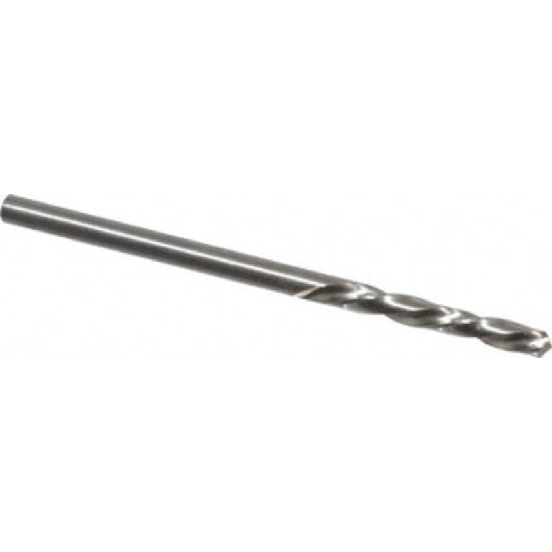 Chicago-Latrobe #40 118 Spiral Flute High Speed Steel Screw Machine Drill Bit Bright Finish, Left Hand Cut, 13/16 Flute Length, 1-13/16 OAL, Standard Point, Straight Shank 49110 – 81351405