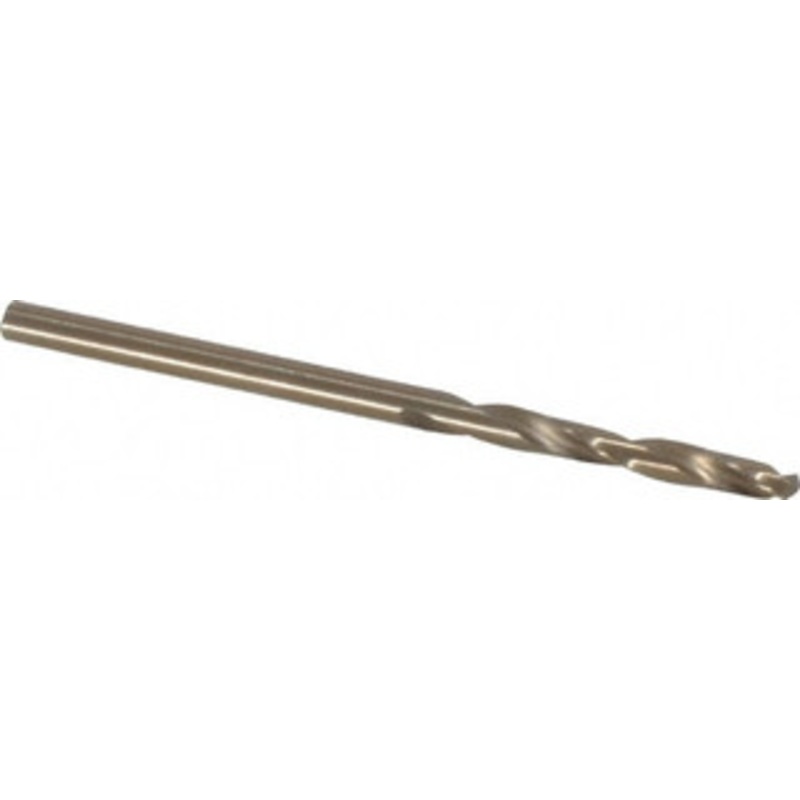 Chicago-Latrobe #41 135 Spiral Flute Cobalt Screw Machine Drill Bit Oxide/Gold Finish, Right Hand Cut, 13/16 Flute Length, 1-13/16 OAL, Split Point, Straight Shank 50896 – 81372419
