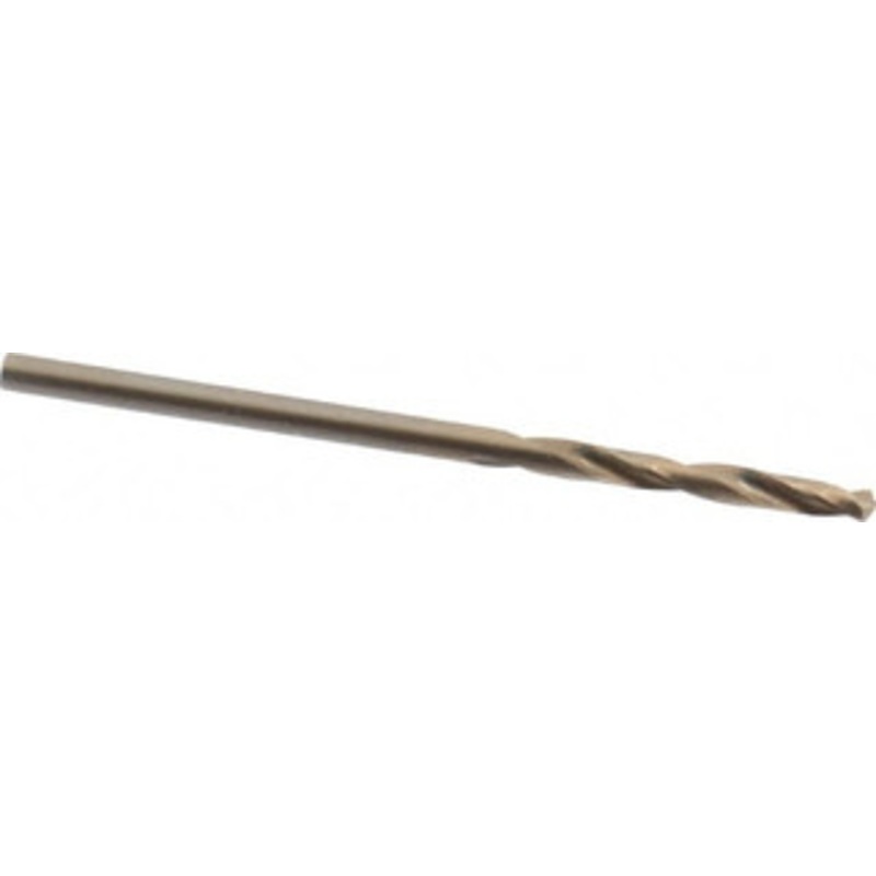 Chicago-Latrobe #44 135 Spiral Flute Cobalt Screw Machine Drill Bit Oxide/Gold Finish, Right Hand Cut, 3/4 Flute Length, 1-3/4 OAL, Split Point, Straight Shank 50899 – 81372443