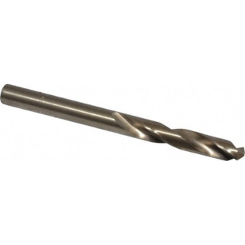 Cleveland Twist Drill #10 135 Spiral Flute Cobalt Screw Machine Drill Bit Oxide/Gold Finish, Right Hand Cut, 1-3/16 Flute Length, 2-1/4 OAL, Split Point, Straight Shank C14615 – 63793103