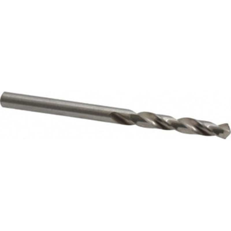 Cleveland Twist Drill #26 118 Spiral Flute High Speed Steel Screw Machine Drill Bit Bright Finish, Right Hand Cut, 1 Flute Length, 2-1/16 OAL, Standard Point, Straight Shank C04441 – 63706261
