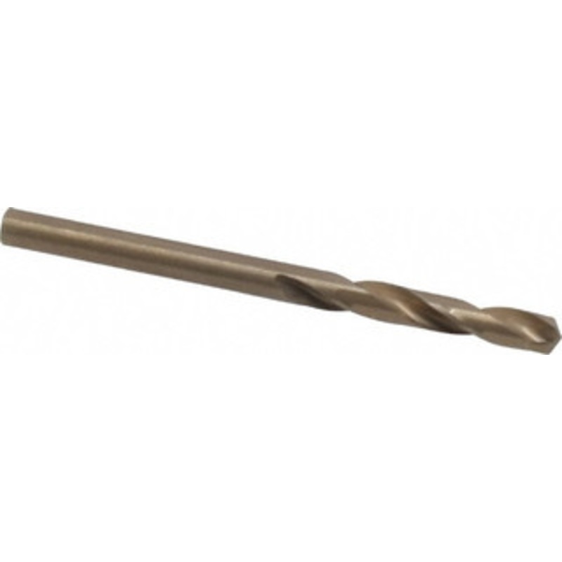 Cleveland Twist Drill #28 135 Spiral Flute Cobalt Screw Machine Drill Bit Oxide/Gold Finish, Right Hand Cut, 15/16 Flute Length, 1-15/16 OAL, Split Point, Straight Shank C14579 – 63793285