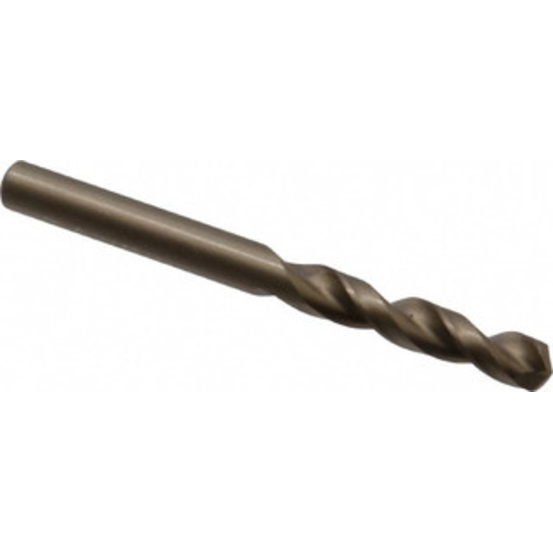 Cleveland Twist Drill #3 135 Parabolic Flute Cobalt Screw Machine Drill Bit Oxide/Gold Finish, Right Hand Cut, 1-1/4 Flute Length, 2-3/8 OAL, Split Point, Straight Shank C14243 – 75786723