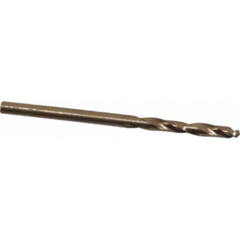 Cleveland Twist Drill #37 135 Spiral Flute Cobalt Screw Machine Drill Bit Oxide/Gold Finish, Right Hand Cut, 13/16 Flute Length, 1-13/16 OAL, Split Point, Straight Shank C14559 – 63793376