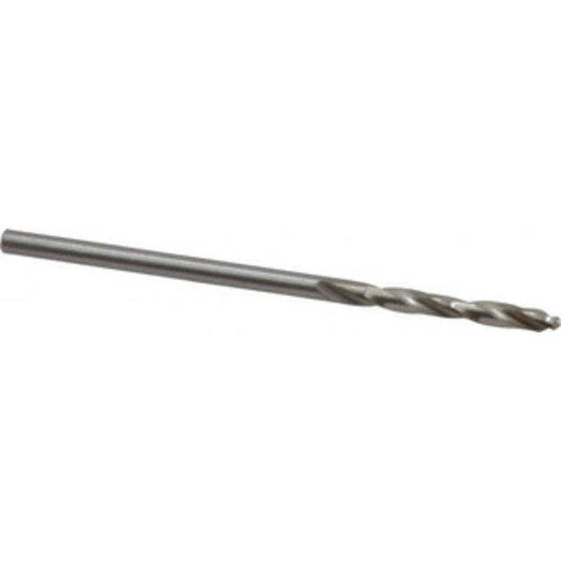 Cleveland Twist Drill #45 135 Spiral Flute High Speed Steel Screw Machine Drill Bit Bright Finish, Right Hand Cut, 3/4 Flute Length, 1-3/4 OAL, Split Point, Straight Shank C70349 – 74332776