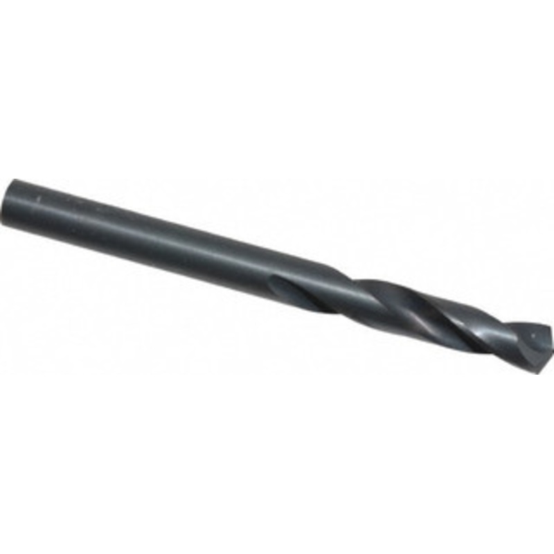 Hertel #4 135 Spiral Flute High Speed Steel Screw Machine Drill Bit Oxide Finish, Right Hand Cut, 1-1/4 Flute Length, 2-3/8 OAL, Split Point, Straight Shank 2386118 – 02386118