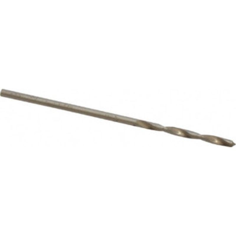 Hertel #54 135 Spiral Flute Cobalt Screw Machine Drill Bit Bright Finish, Right Hand Cut, 5/8 Flute Length, 1-5/8 OAL, Split Point, Straight Shank 74131061 – 74131061