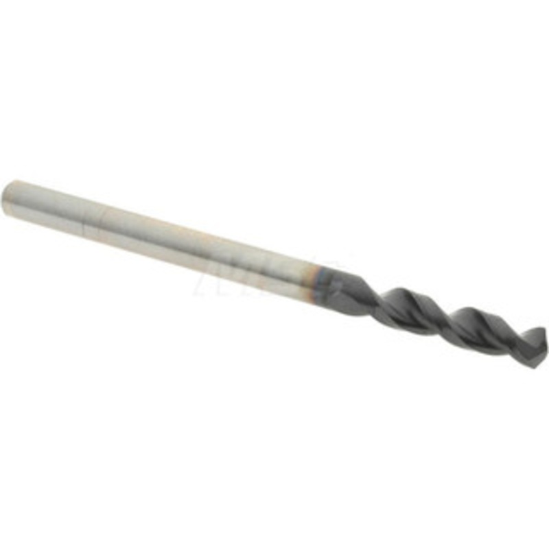 Accupro #30 130 Parabolic Flute Cobalt Screw Machine Drill Bit TiAlN Finish, Right Hand Cut, 0.709 Flute Length, 1.929 OAL, Split Point, Straight Shank 1630326A-AC – 01348614