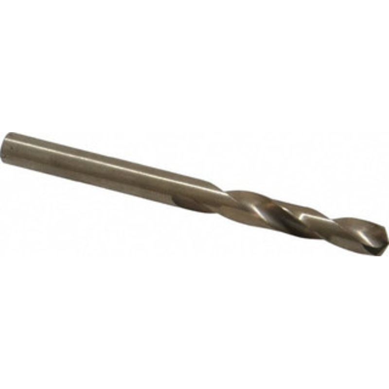 Cleveland Twist Drill #12 135 Spiral Flute Cobalt Screw Machine Drill Bit Oxide/Gold Finish, Right Hand Cut, 1-3/16 Flute Length, 2-1/4 OAL, Split Point, Straight Shank C14611 – 63793129