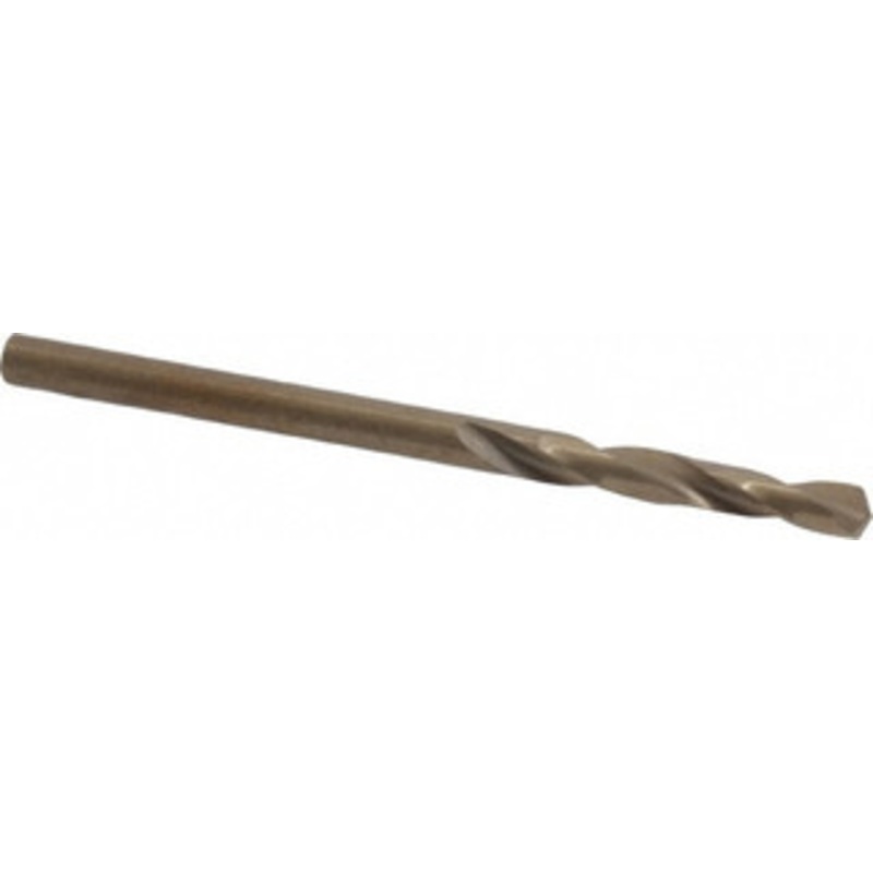 Cleveland Twist Drill #32 135 Spiral Flute Cobalt Screw Machine Drill Bit Oxide/Gold Finish, Right Hand Cut, 7/8 Flute Length, 1-7/8 OAL, Split Point, Straight Shank C14568 – 63793327
