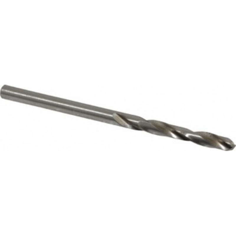 Cleveland Twist Drill #34 135 Spiral Flute High Speed Steel Screw Machine Drill Bit Bright Finish, Right Hand Cut, 7/8 Flute Length, 1-7/8 OAL, Split Point, Straight Shank C70338 – 74332669