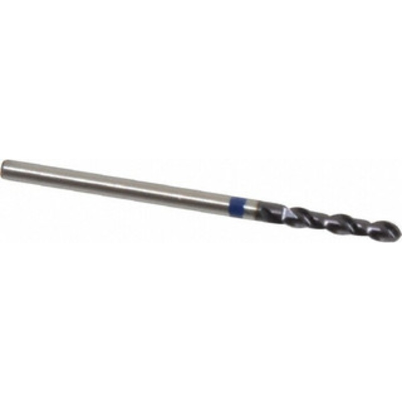 Accupro #45 120 Spiral Flute Cobalt Screw Machine Drill Bit TiAlN Finish, Right Hand Cut, 12mm Flute Length, 38mm OAL, Split Point, Straight Shank 1BS0208-AC – 05493150