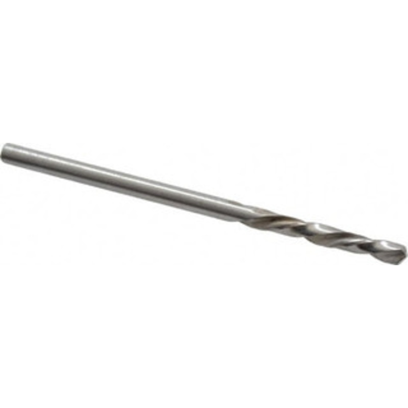 Chicago-Latrobe #44 118 Spiral Flute High Speed Steel Screw Machine Drill Bit Bright Finish, Left Hand Cut, 3/4 Flute Length, 1-3/4 OAL, Standard Point, Straight Shank 49114 – 81351447