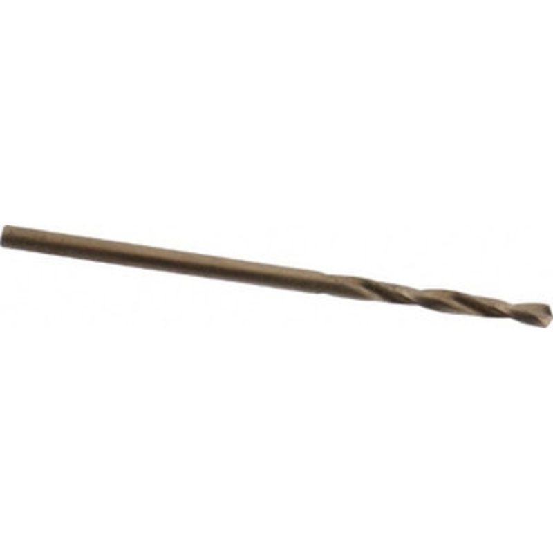 Chicago-Latrobe #49 135 Spiral Flute Cobalt Screw Machine Drill Bit Oxide/Gold Finish, Right Hand Cut, 11/16 Flute Length, 1-11/16 OAL, Split Point, Straight Shank 50904 – 81372492