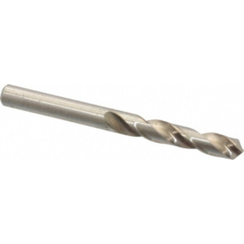 Cleveland Twist Drill #1 118 Spiral Flute High Speed Steel Screw Machine Drill Bit Bright Finish, Right Hand Cut, 1-5/16 Flute Length, 2-7/16 OAL, Standard Point, Straight Shank C04496 – 63706014