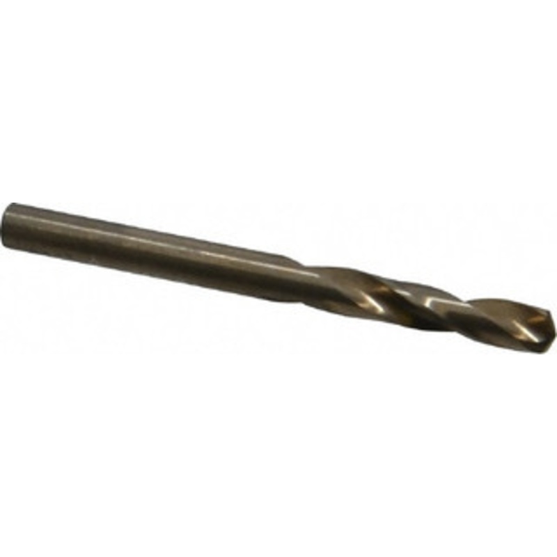 Cleveland Twist Drill #13 135 Spiral Flute Cobalt Screw Machine Drill Bit Oxide/Gold Finish, Right Hand Cut, 1-1/8 Flute Length, 2-3/16 OAL, Split Point, Straight Shank C14608 – 63793137