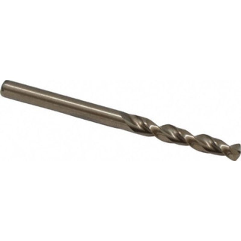 Cleveland Twist Drill #25 135 Parabolic Flute Cobalt Screw Machine Drill Bit Oxide/Gold Finish, Right Hand Cut, 1 Flute Length, 2-1/16 OAL, Split Point, Straight Shank C14265 – 75786947