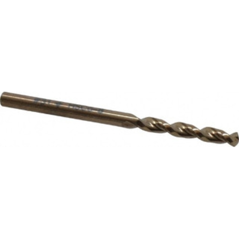 Cleveland Twist Drill #31 135 Parabolic Flute Cobalt Screw Machine Drill Bit Oxide/Gold Finish, Right Hand Cut, 7/8 Flute Length, 1-7/8 OAL, Split Point, Straight Shank C14271 – 75787002