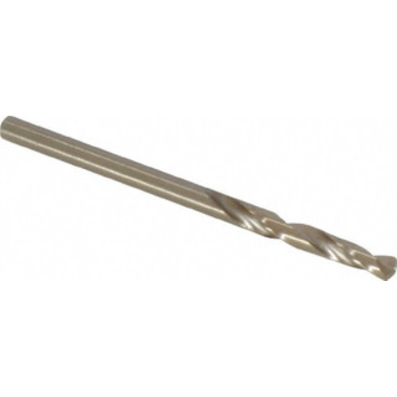 Cleveland Twist Drill #33 135 Spiral Flute Cobalt Screw Machine Drill Bit Oxide/Gold Finish, Right Hand Cut, 7/8 Flute Length, 1-7/8 OAL, Split Point, Straight Shank C14566 – 63793335