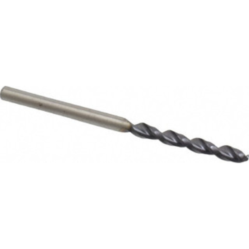 Cleveland Twist Drill #38 135 Parabolic Flute Cobalt Screw Machine Drill Bit TiAlN Finish, Right Hand Cut, 13/16 Flute Length, 1-13/16 OAL, Split Point, Straight Shank C15128 – 75910364