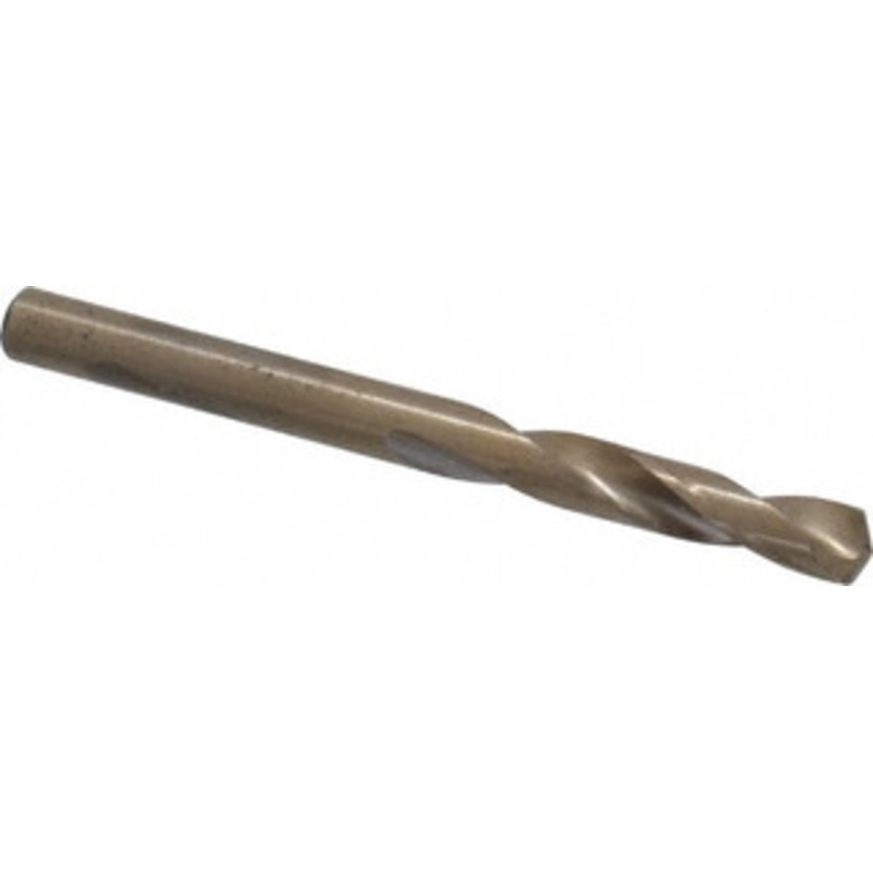 Cleveland Twist Drill #4 135 Spiral Flute Cobalt Screw Machine Drill Bit Oxide/Gold Finish, Right Hand Cut, 1-1/4 Flute Length, 2-3/8 OAL, Split Point, Straight Shank C14626 – 63793046