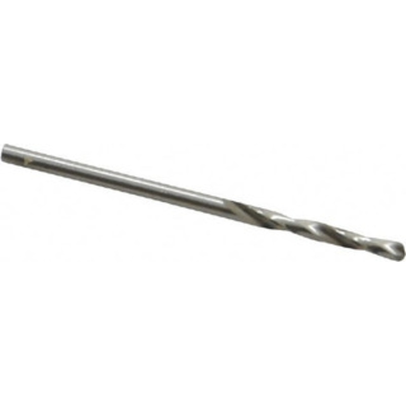 Cleveland Twist Drill #44 135 Spiral Flute High Speed Steel Screw Machine Drill Bit Bright Finish, Right Hand Cut, 3/4 Flute Length, 1-3/4 OAL, Split Point, Straight Shank C70348 – 74332768