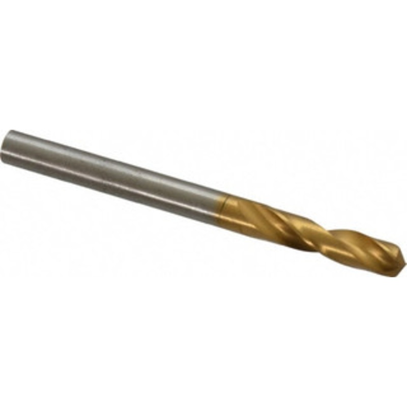 Guhring #13 130 Parabolic Flute Cobalt Screw Machine Drill Bit TiN Finish, Right Hand Cut, 24mm Flute Length, 58mm OAL, Standard Point, Straight Shank 9006590047000 – 93777811