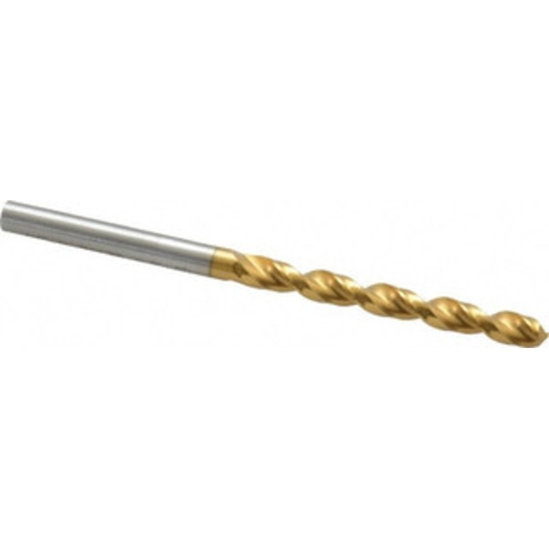 Guhring #14 130 High Speed Steel Jobber Drill TiN Finish, Right Hand Cut, Parabolic Flute, Straight Shank, 3-5/32 OAL, Standard Point 9006520046200 – 85751147