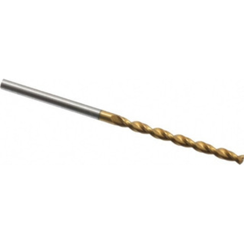 Guhring #41 130 High Speed Steel Jobber Drill TiN Finish, Right Hand Cut, Parabolic Flute, Straight Shank, 2-1/4 OAL, Standard Point 9006520024400 – 85751410