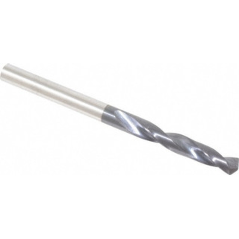 Hertel #22 135 Spiral Flute Cobalt Screw Machine Drill Bit TiAlN Finish, Right Hand Cut, 1-1/16 Flute Length, 2-1/8 OAL, Split Point, Straight Shank 74132192 – 74132192